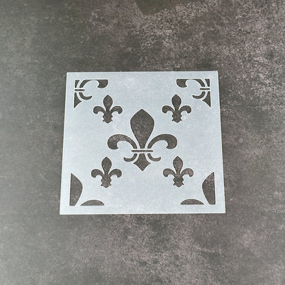 Fleur De Lis Pattern Stencil - Design 1