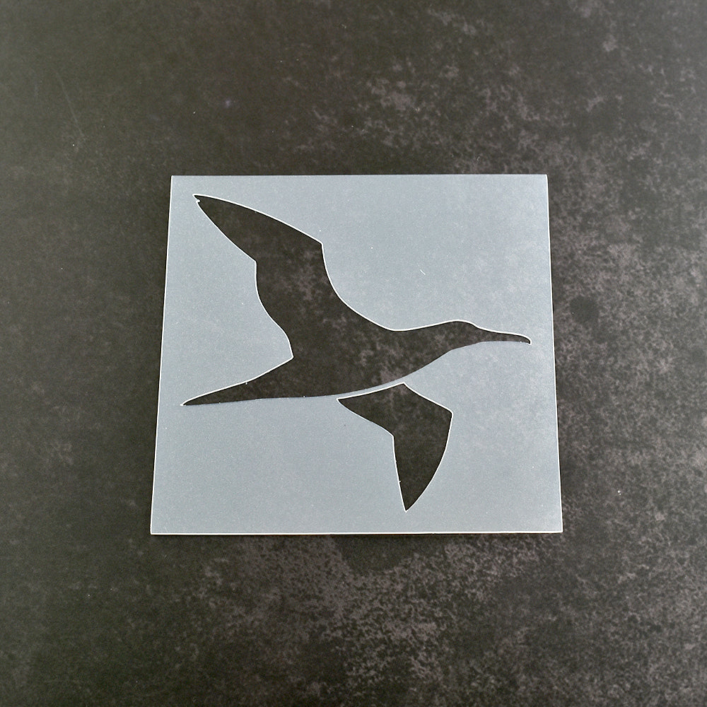 Flying Seagull Stencil