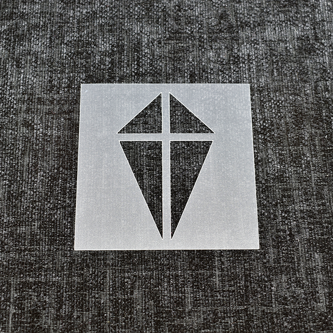 Flying Kite Stencil