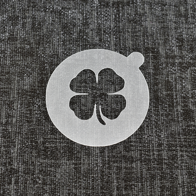 Four Leaf Clover - Reusable Coffee Stencil