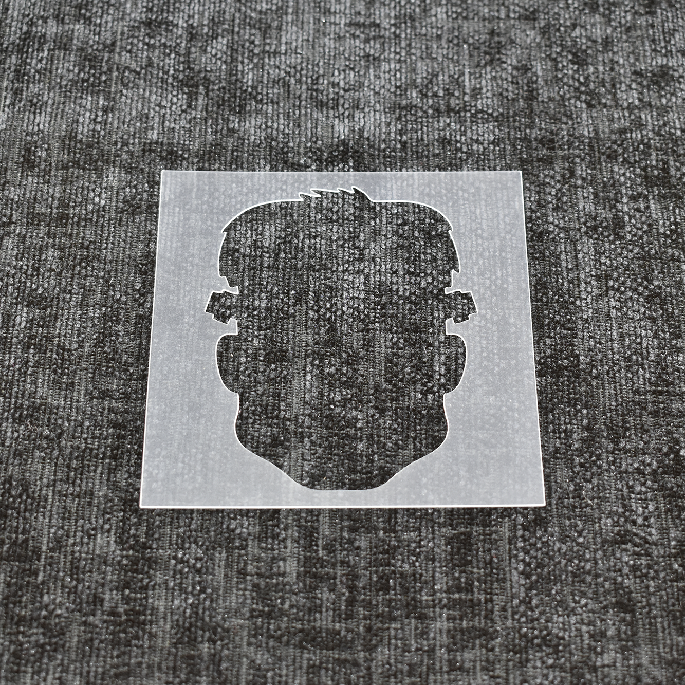 Frankenstein Head - Reusable Halloween Stencil