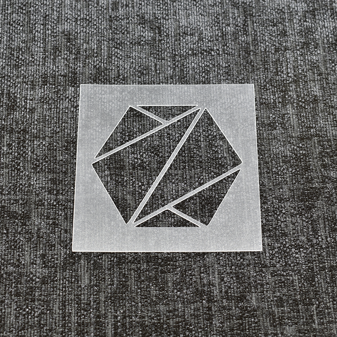 Geometric Hexagon 1 - Reusable Stencil