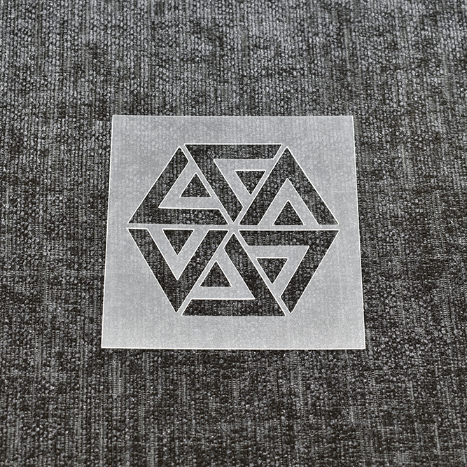 Geometric Hexagon 2 - Reusable Stencil