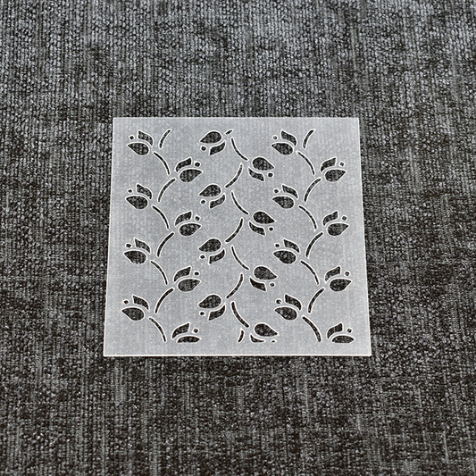 Geometric Tulip Stencil