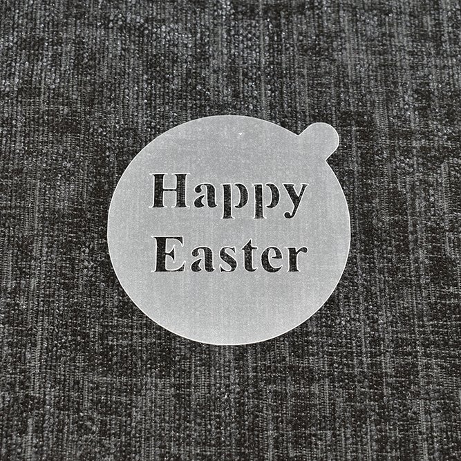 Happy Easter - Reusable Coffee Stencil