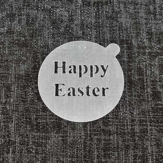 Happy Easter - Reusable Coffee Stencil