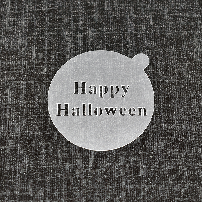 Happy Halloween - Reusable Coffee Stencil