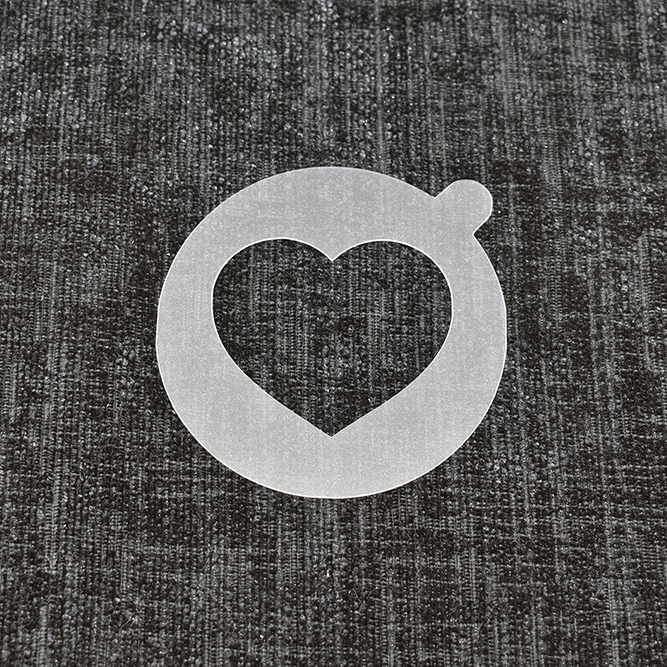 Heart - Reusable Coffee Stencil