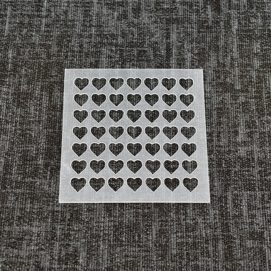 Hearts Stencil - Design 1