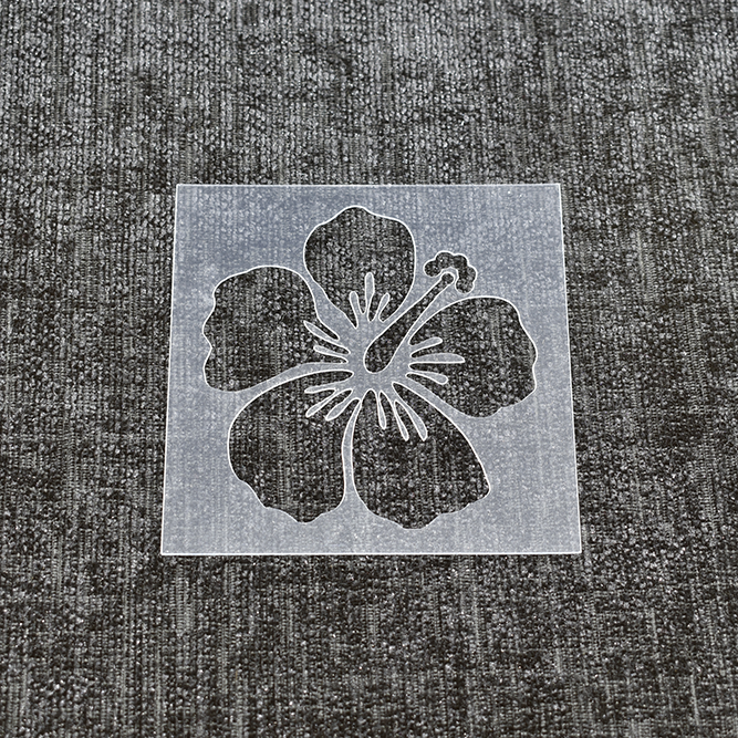 Hibiscus Floral Flower - Reusable Stencil