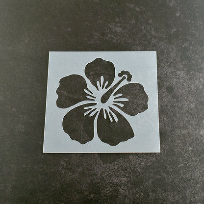 Hibiscus Floral Flower Stencil