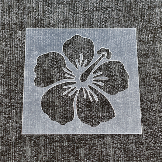 Hibiscus Floral Flower Stencil