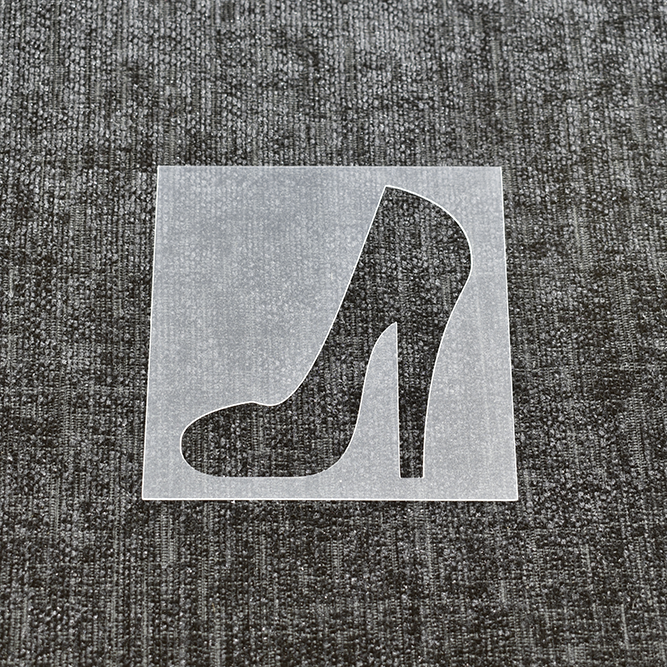 High Heel 2 Reusable Mylar Stencils - Laser Wood Shapes