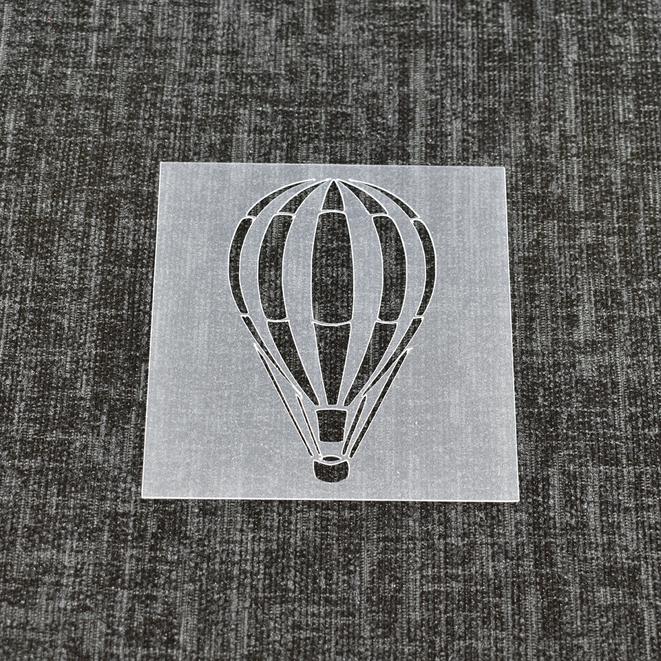 Hot Air Balloon - Reusable Stencil