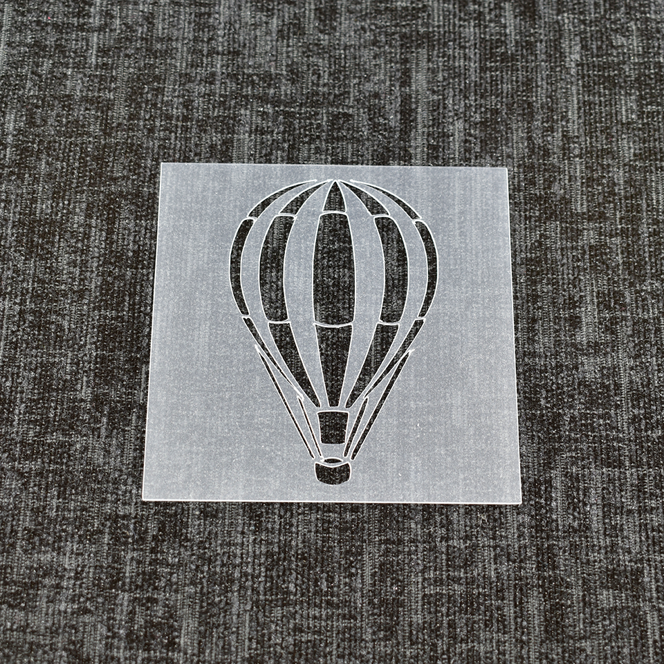 Hot Air Balloon Stencil