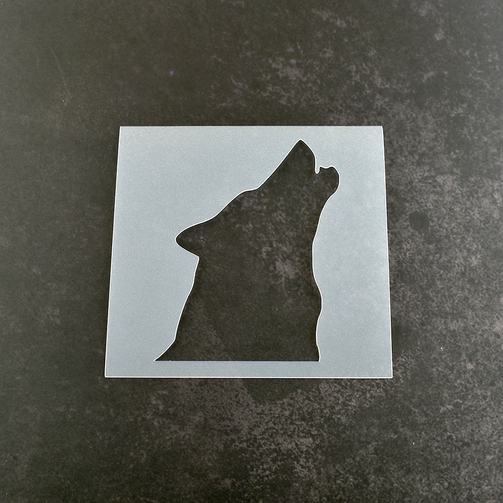 Howling Wolf Stencil