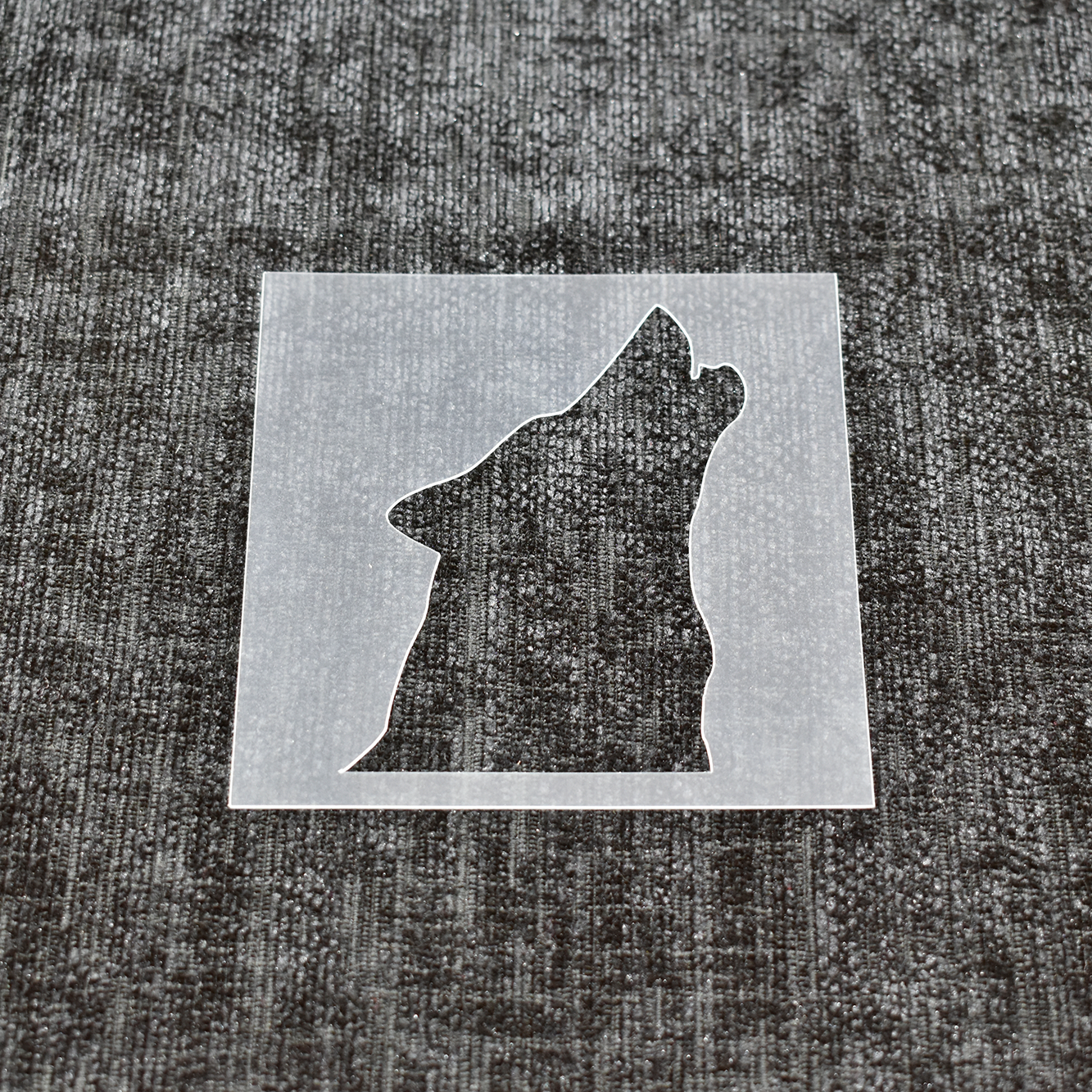 Howling Wolf Stencil