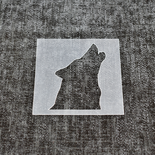 Howling Wolf Stencil