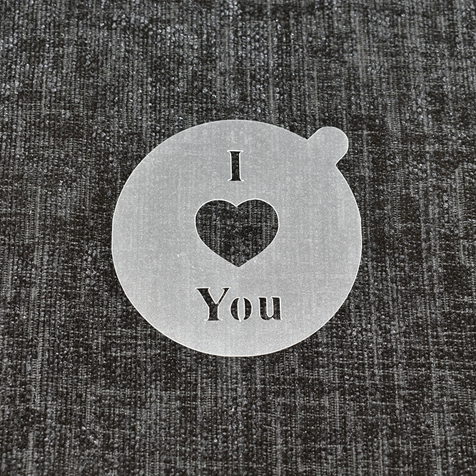 I Love You - Reusable Coffee Stencil