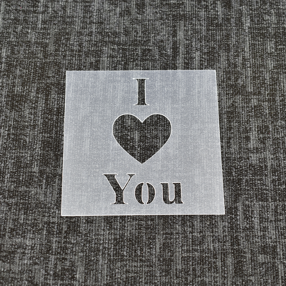 I Love You - Reusable Stencil