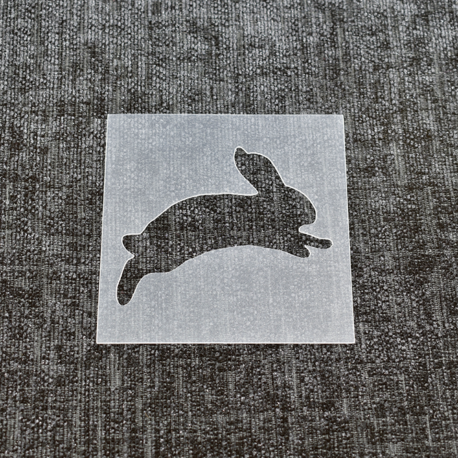 Jumping Rabbit Stencil