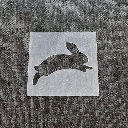 Jumping Rabbit Stencil