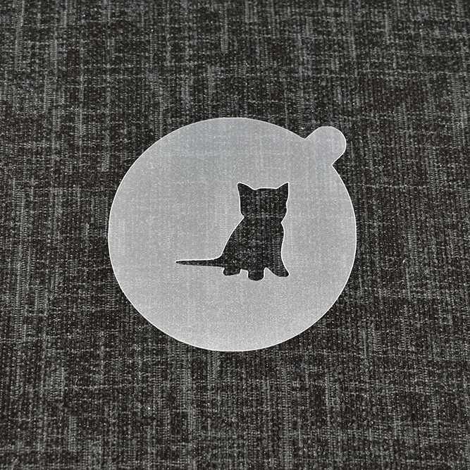 Kitten - Reusable Coffee Stencil