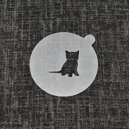 Kitten - Reusable Coffee Stencil