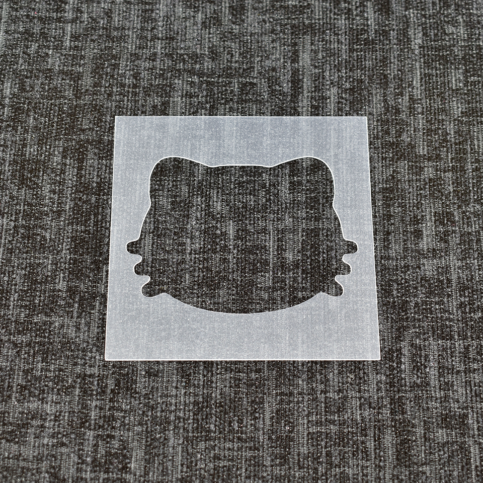 Kitten/Cat Head Stencil