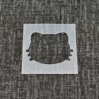Kitten/Cat Head Stencil