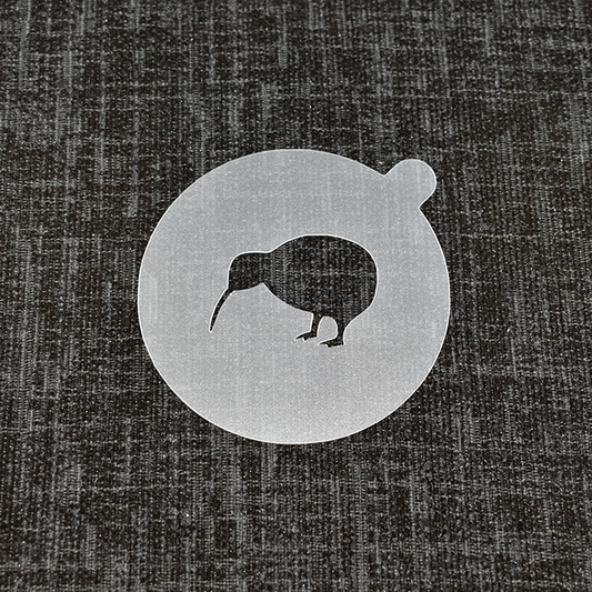 Kiwi Bird - Reusable Coffee Stencil