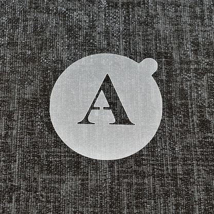 Letter A - Reusable Coffee Stencil