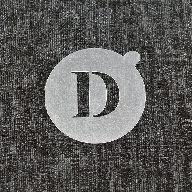 Letter D - Reusable Coffee Stencil