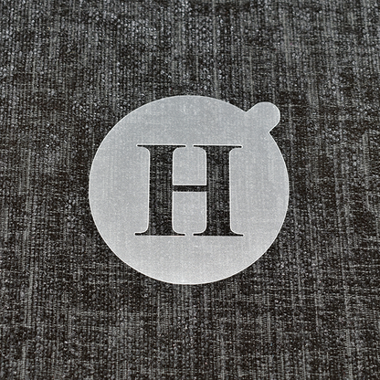 Letter H - Reusable Coffee Stencil