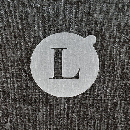 Letter L - Reusable Coffee Stencil