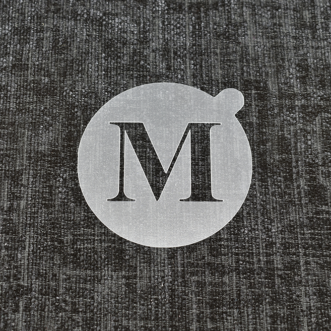 Letter M - Reusable Coffee Stencil