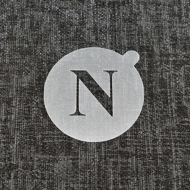 Letter N - Reusable Coffee Stencil