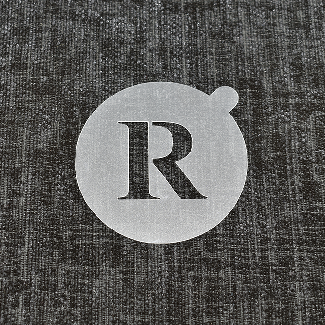 Letter R - Reusable Coffee Stencil