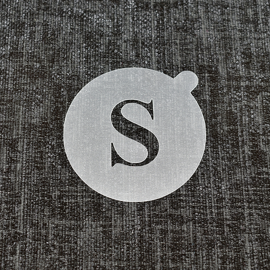 Letter S - Reusable Coffee Stencil