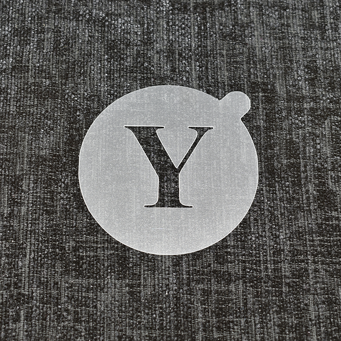 Letter Y - Reusable Coffee Stencil