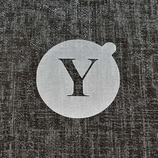 Letter Y - Reusable Coffee Stencil