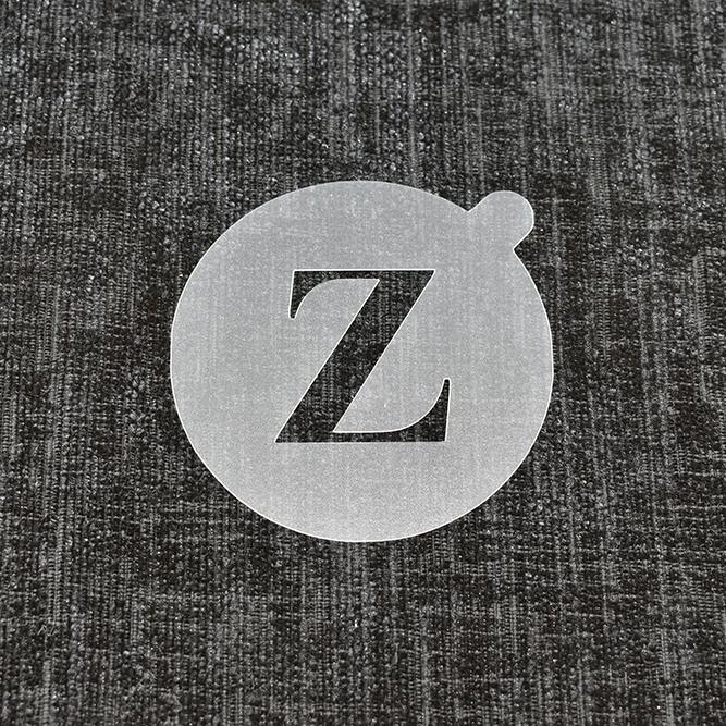 Letter Z - Reusable Coffee Stencil