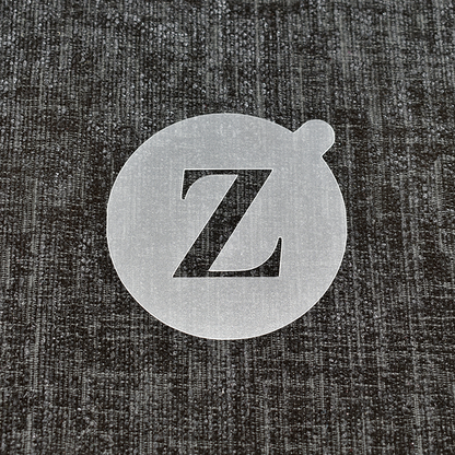 Letter Z - Reusable Coffee Stencil