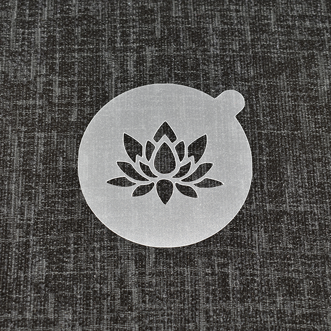 Lotus - Reusable Coffee Stencil