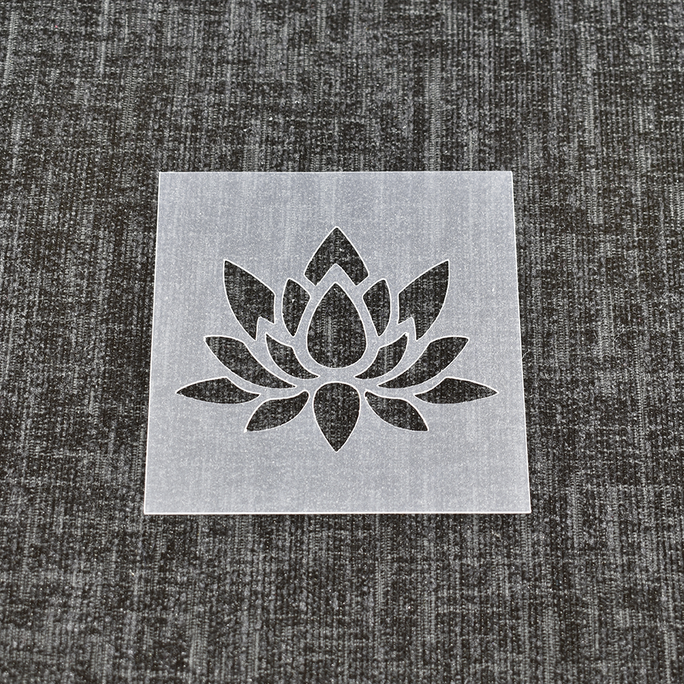 Lotus Floral Flower - Reusable Stencil