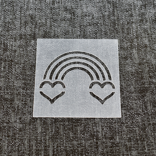 Love Rainbow Stencil