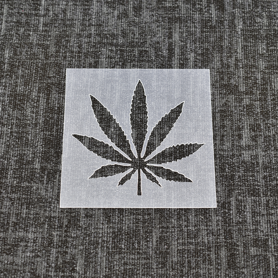 Medicinal Leaf - Reusable Stencil