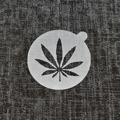 Medicinal Leaf - Reusable Coffee Stencil