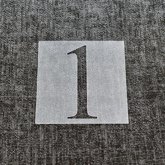 Number 1 - Reusable Number Stencil