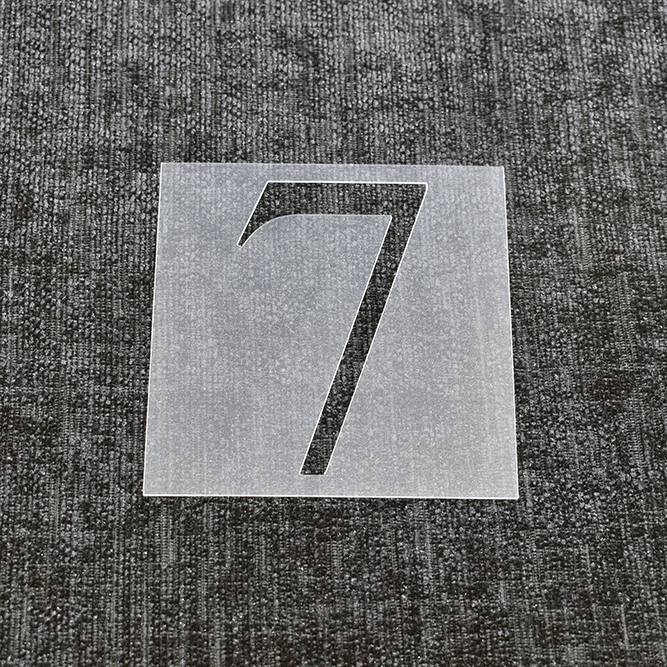 Number 7 - Reusable Number Stencil